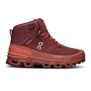 Botas Trekking On Cloud Cloudrock 2 Waterproof Mujer Burdeos | EC_ON8354
