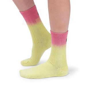Calcetines On Cloud All-Day Mujer Rosas Amarillo | EC_ON8532