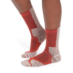 Calcetines On Cloud Explorer Merino Mujer Naranjas | EC_ON8501