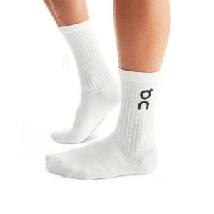 Calcetines On Cloud Logo 3-Pack Hombre Blancas | EC_ON8048
