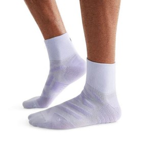 Calcetines On Cloud Performance Mid Hombre Moradas Claro | EC_ON8279