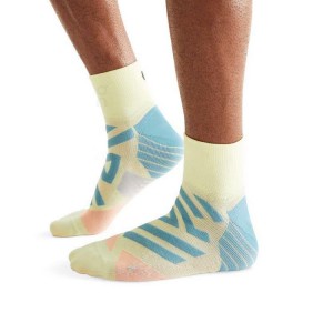 Calcetines On Cloud Performance Mid Mujer Amarillo | EC_ON8876
