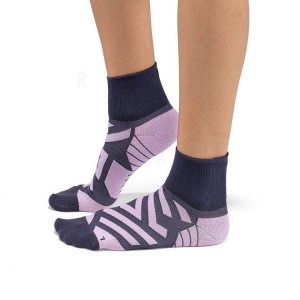 Calcetines On Cloud Performance Mid Mujer Rosas | EC_ON8253