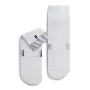 Calcetines On Cloud Ultralight Mid Hombre Blancas | EC_ON8884