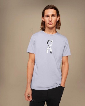 Camiseta On Cloud Estampadas-T Hombre Gris | EC_ON9146