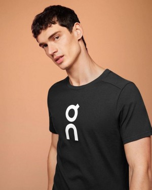 Camiseta On Cloud Estampadas-T Hombre Negras | EC_ON9113