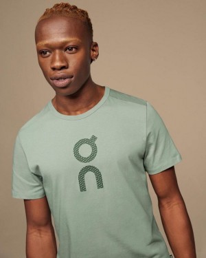 Camiseta On Cloud Estampadas-T Hombre Turquesa | EC_ON8109