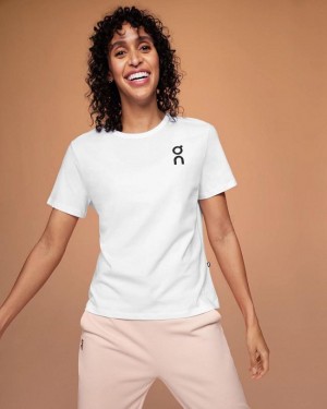 Camiseta On Cloud Estampadas-T Mujer Blancas | EC_ON8499