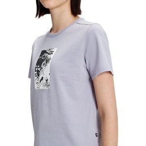 Camiseta On Cloud Estampadas-T Mujer Gris | EC_ON9037