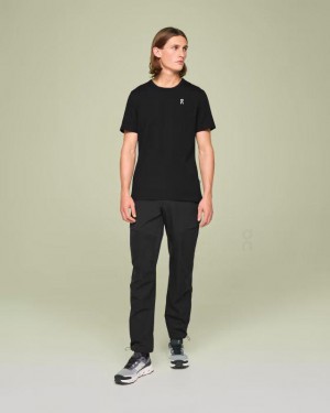 Camiseta On Cloud Estampadas Hombre Negras | EC_ON8386