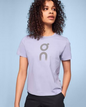 Camiseta On Cloud Estampadas Mujer Moradas | EC_ON8975