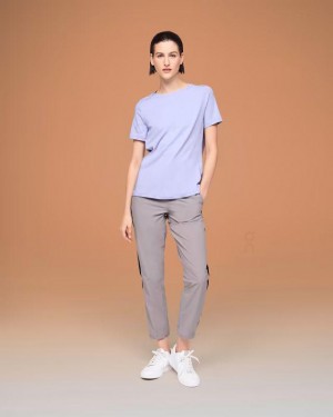 Camiseta On Cloud Focus-T Mujer Moradas | EC_ON8651