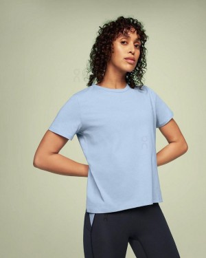 Camiseta On Cloud On-T Mujer Azules | EC_ON8678