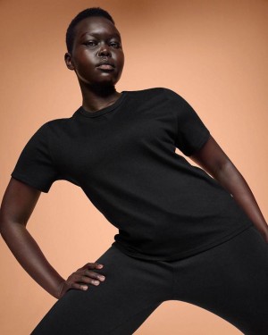Camiseta On Cloud On-T Mujer Negras | EC_ON8069
