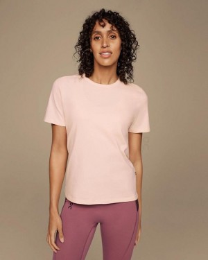 Camiseta On Cloud On-T Mujer Rosas | EC_ON8073