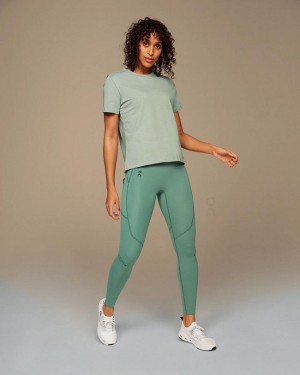 Camiseta On Cloud On-T Mujer Verde | EC_ON8667