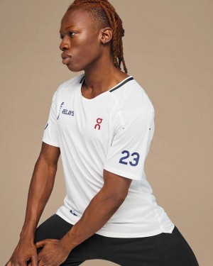 Camiseta On Cloud Penn Relays T Mujer Blancas | EC_ON8515