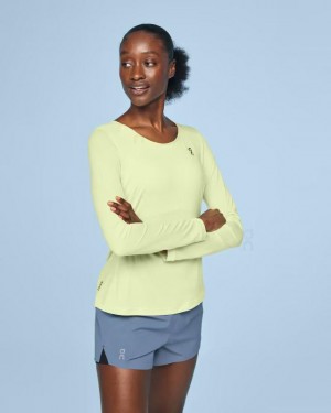 Camiseta On Cloud Performance Long-T Mujer Amarillo | EC_ON8306