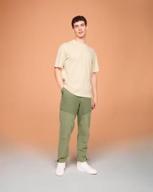 Camiseta On Cloud Studio-T Hombre Beige | EC_ON9008