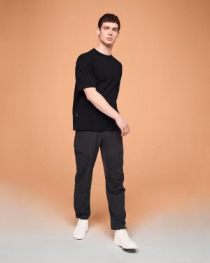 Camiseta On Cloud Studio-T Hombre Negras | EC_ON8833