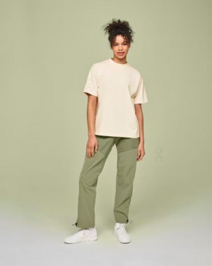 Camiseta On Cloud Studio-T Mujer Beige | EC_ON8169