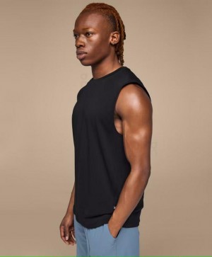 Camiseta sin Manga On Cloud Focus Hombre Negras | EC_ON9049