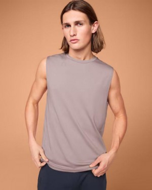 Camiseta sin Manga On Cloud Focus Hombre Gris | EC_ON9009