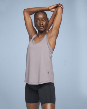 Camiseta sin Manga On Cloud Focus Mujer Gris | EC_ON9150