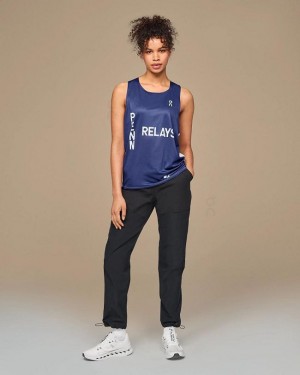 Camiseta sin Manga On Cloud Penn Relays Singlet Mujer Azul Real | EC_ON9059