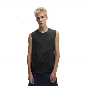 Camiseta sin Manga On Cloud Training Hombre Negras | EC_ON8932