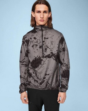 Chompas On Cloud Waterproof Anorak Hombre Gris Negras | EC_ON8245