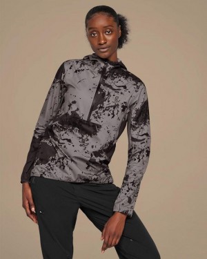 Chompas On Cloud Waterproof Anorak Mujer Gris Negras | EC_ON8949