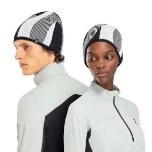 Gorro On Cloud Explorer Merino Hombre Negras Blancas | EC_ON9134