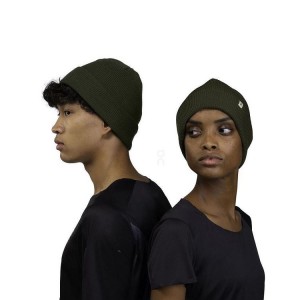 Gorro On Cloud Merino Mujer Verde Oliva | EC_ON8688
