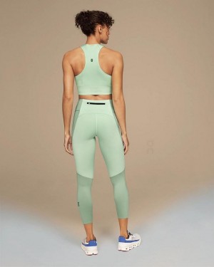 Mallas Running On Cloud Performance 7/8 Mujer Verde | EC_ON8751