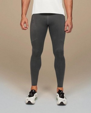 Mallas Running On Cloud Performance Hombre Gris Verde Oliva | EC_ON8105