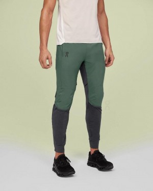 Pantalones On Cloud Running Hombre Verde Gris | EC_ON8787