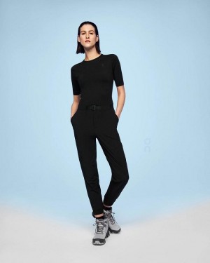 Pantalones On Cloud Trek Mujer Negras | EC_ON8764