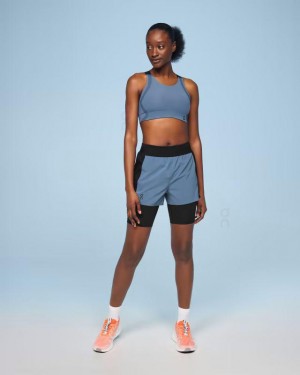 Short On Cloud Active Mujer Azules Negras | EC_ON8452