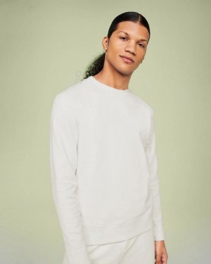 Sudadera On Cloud Crew Neck Hombre Blancas | EC_ON8309