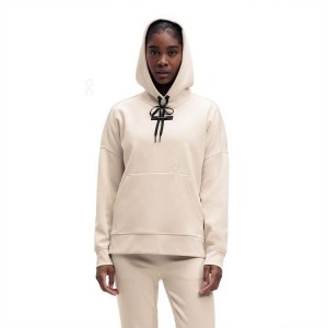 Sudadera On Cloud Mujer Beige | EC_ON8654