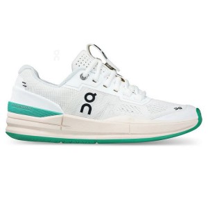Tenis On Cloud THE ROGER Pro Mujer Blancas Turquesa | EC_ON8131