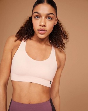 Top Deportivo On Cloud Active Mujer Beige Moradas | EC_ON8577