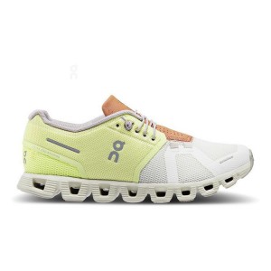 Zapatillas On Cloud Cloud 5 Mujer Amarillo Blancas | EC_ON8390