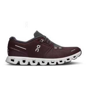 Zapatillas On Cloud Cloud 5 Mujer Burdeos | EC_ON8145