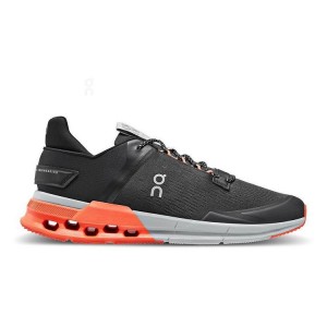 Zapatillas On Cloud Cloudnova Flux Hombre Negras Naranjas | EC_ON9122