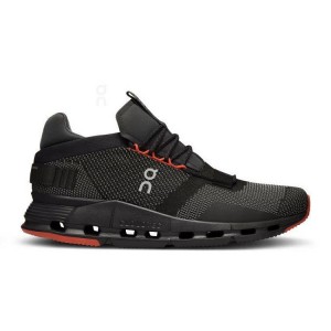 Zapatillas On Cloud Cloudnova Hombre Negras Naranjas | EC_ON8645