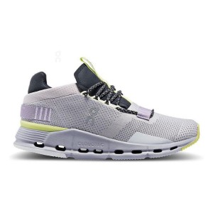 Zapatillas On Cloud Cloudnova Mujer Gris Moradas | EC_ON9070