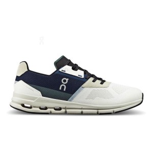 Zapatillas On Cloud Cloudrift Hombre Blancas Azul Marino | EC_ON9007