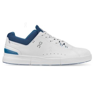 Zapatillas On Cloud THE ROGER Advantage Hombre Blancas Azules | EC_ON8553